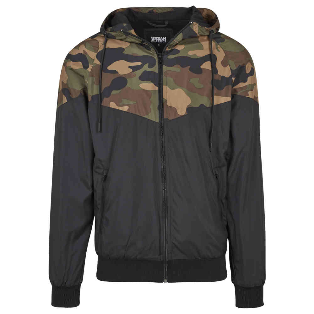 Urban Classics - Pattern Arrow Windrunner jacket - Black